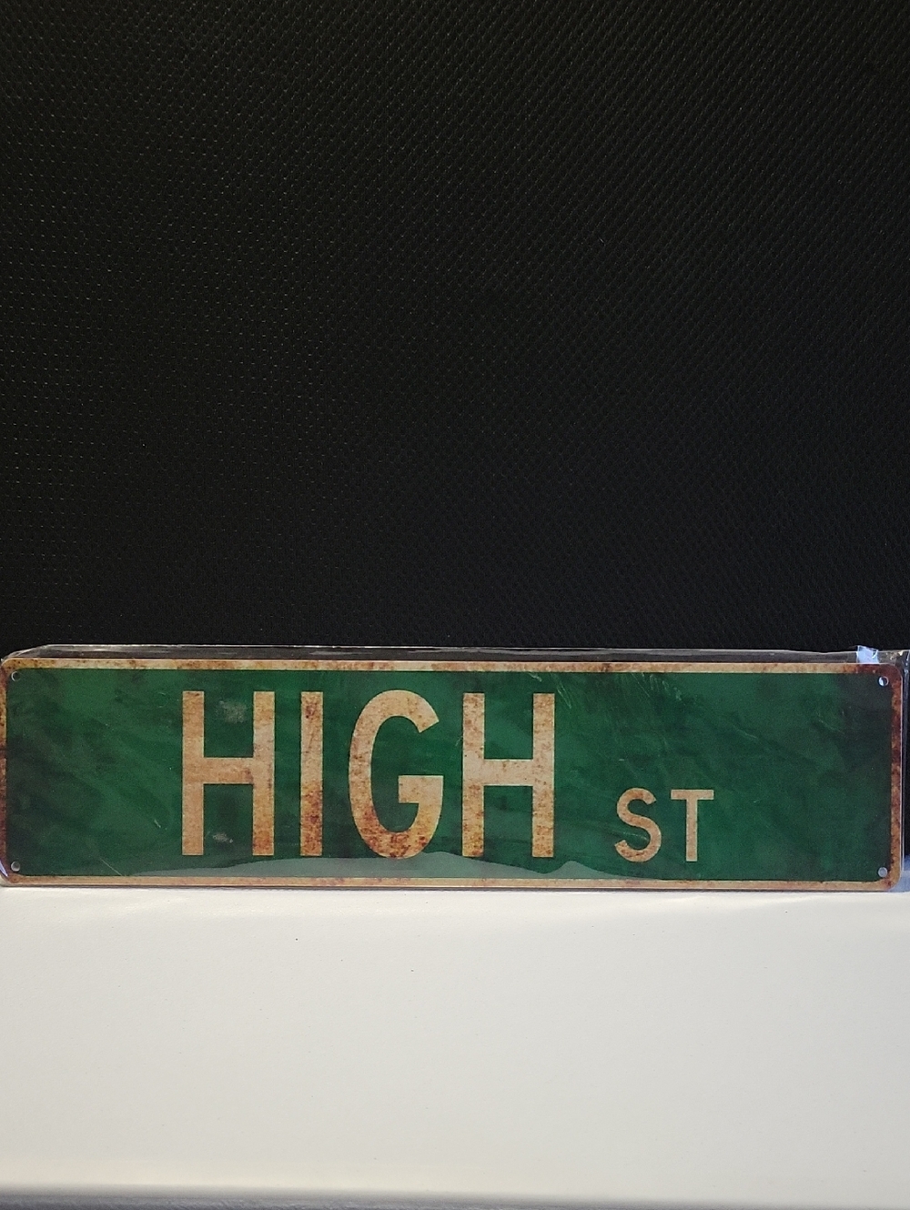 High St Green Vintage-Style Metal Sign 16x4